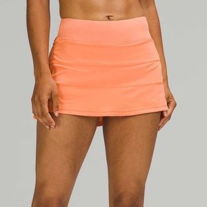 Lululemon Pace Rival Mid-Rise Skirt: Golden Apricot